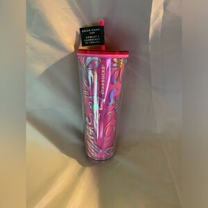 NWT Starbucks color changing pink tumbler